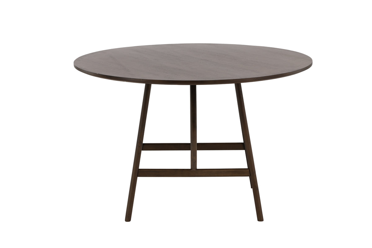 Kaseidon Round Dining Table ⌀100 Dark Brown