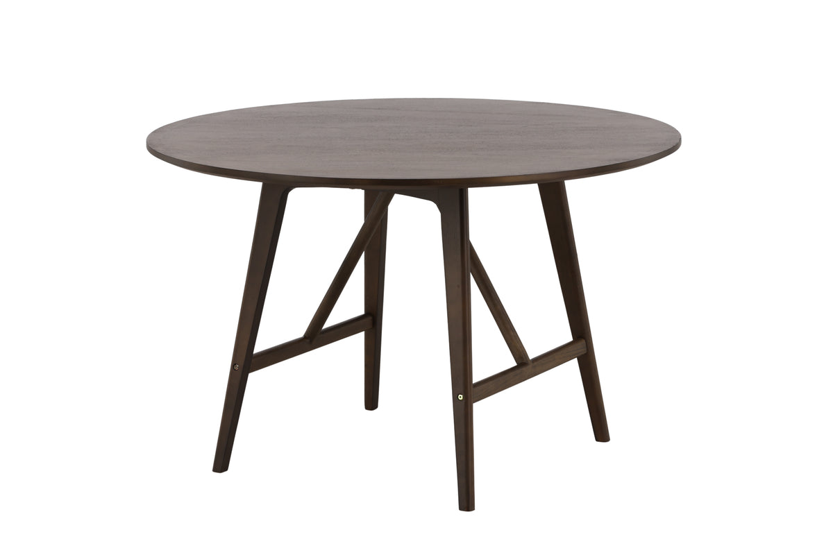 Kaseidon Round Dining Table ⌀100 Dark Brown