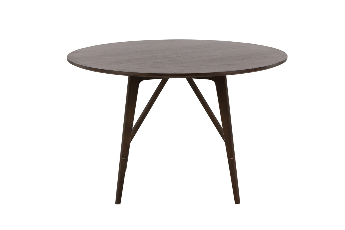 Kaseidon Round Dining Table ⌀100 Dark Brown