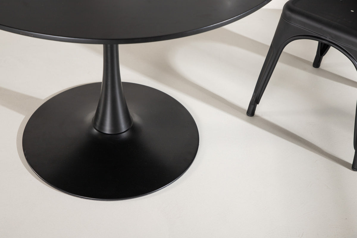 Glade Round Dining Table ⌀100 Black