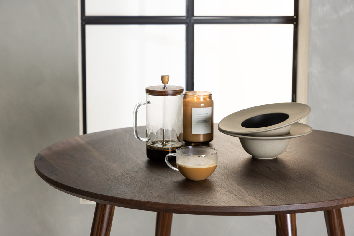 Sanford Round Dining Table ⌀100 Dark Brown