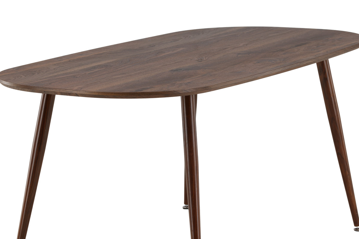 Sanford Oval Dining Table 180 x 90 Dark Brown