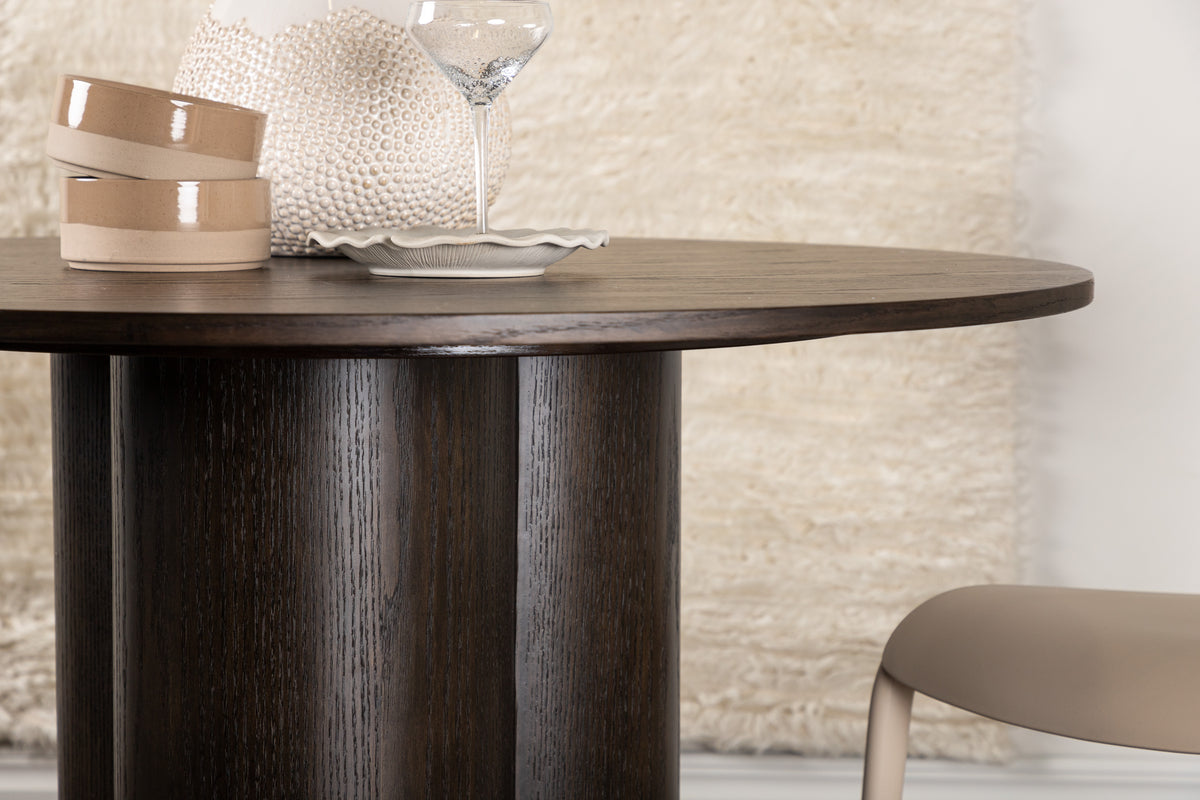 Olivia Round Dining Table ⌀110 Mocca