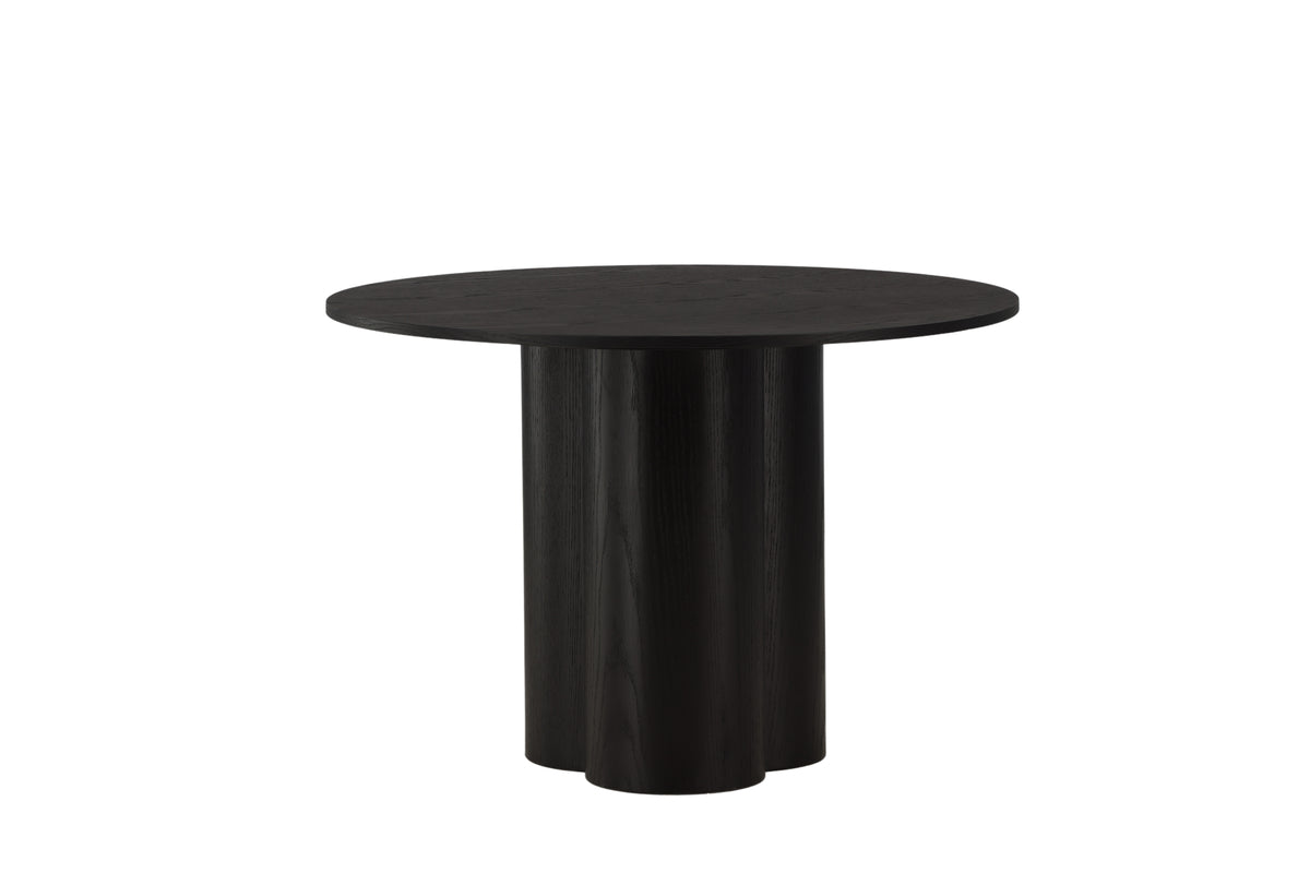 Olivia Round Dining Table ⌀110 Black