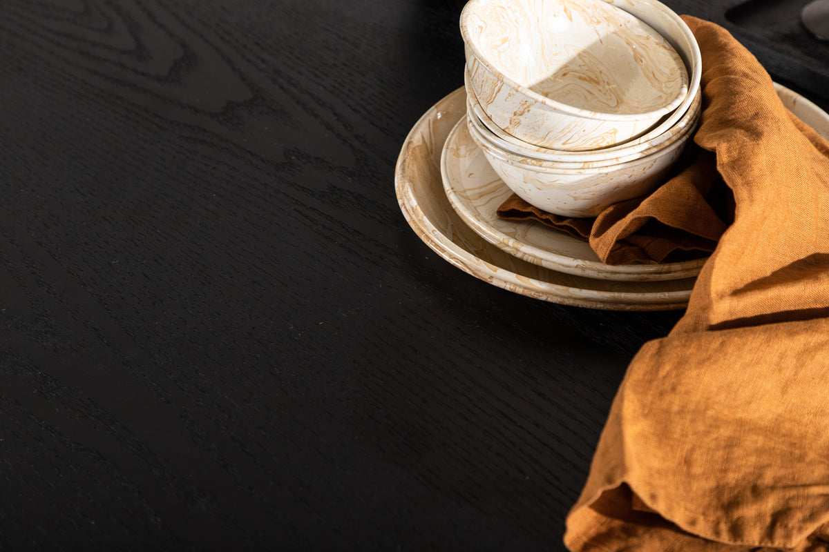 Olivia Round Dining Table ⌀110 Black