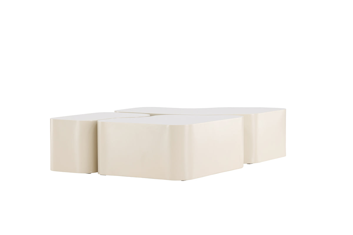 Soffbord Bord 1: 95x70, Bord 2: 74x60, Bord 3: 40x40 Beige