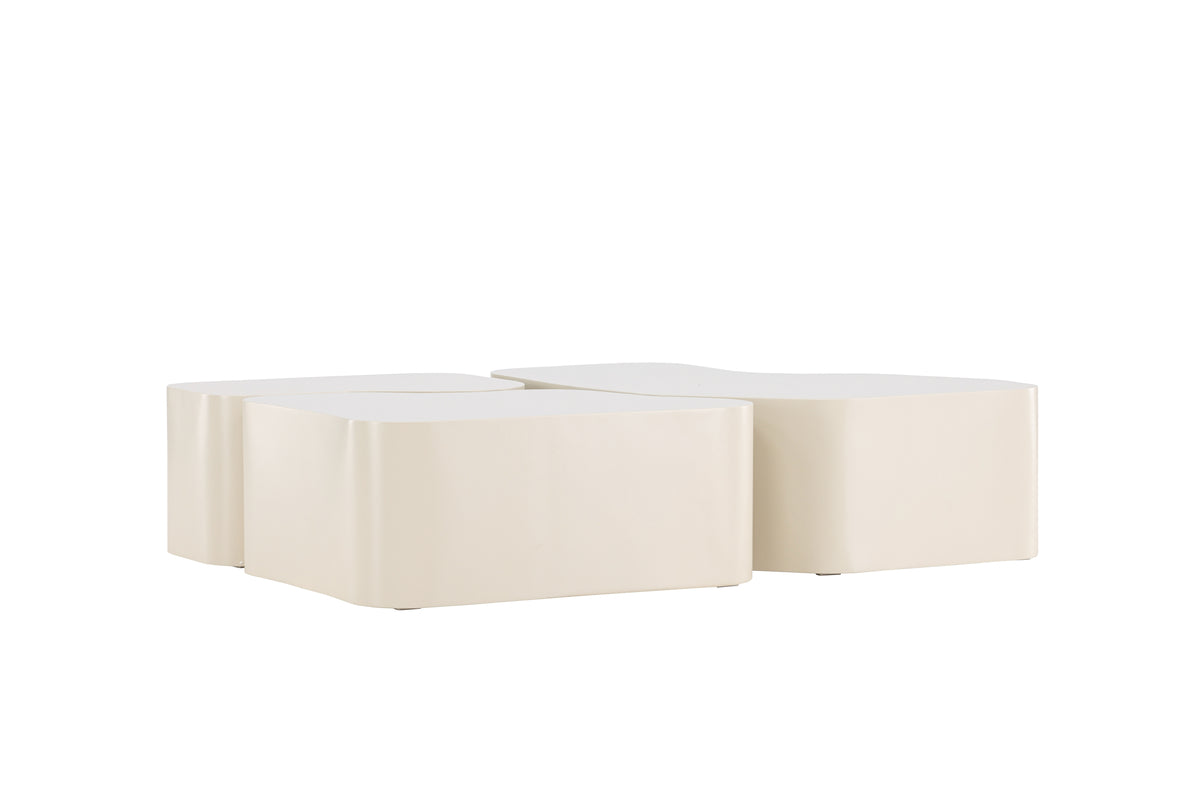 Soffbord Bord 1: 95x70, Bord 2: 74x60, Bord 3: 40x40 Beige