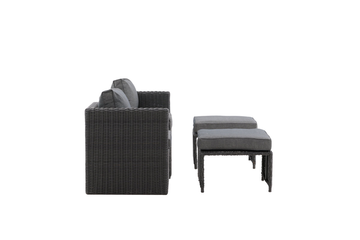 Lounge Set Svart