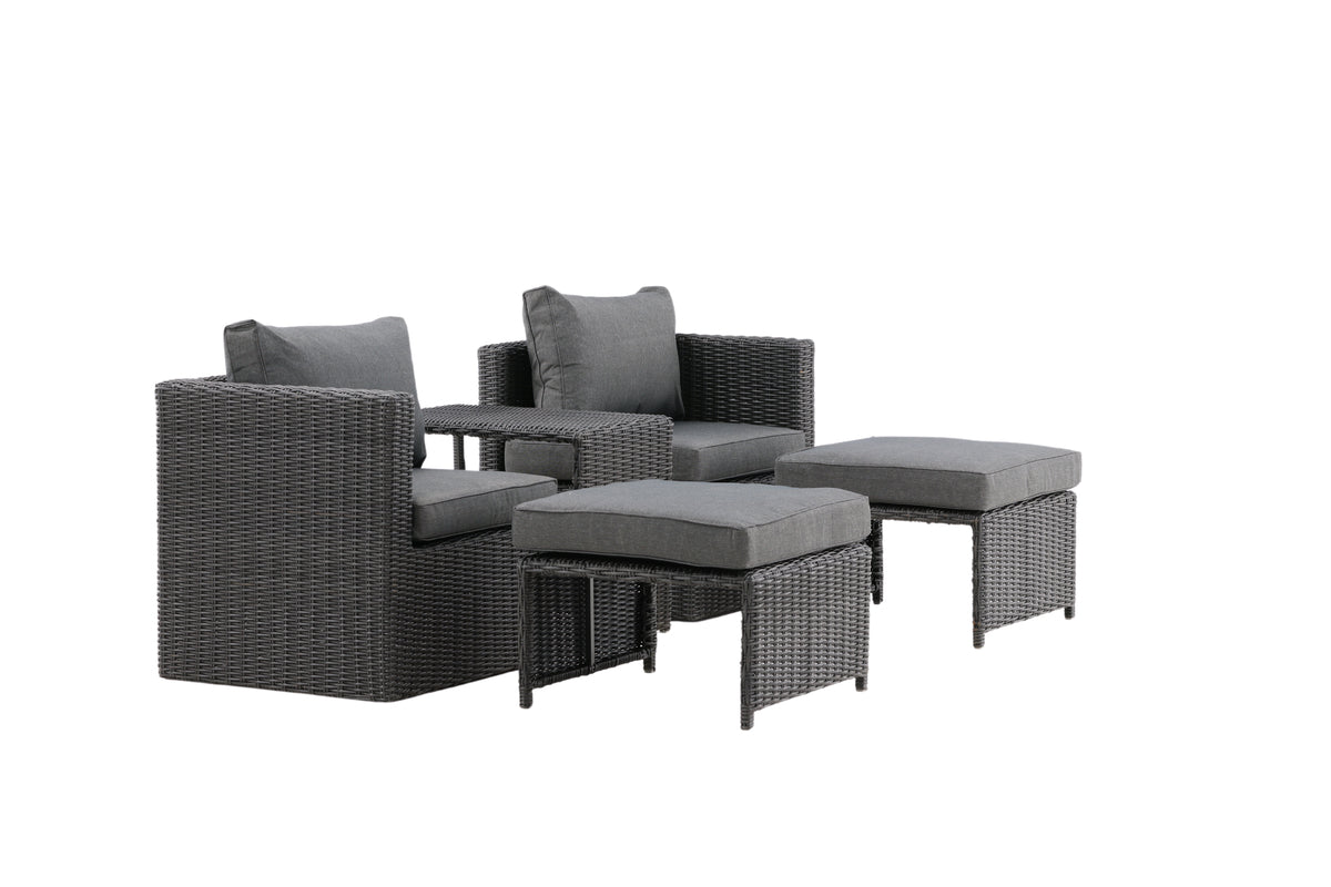 Lounge Set Svart