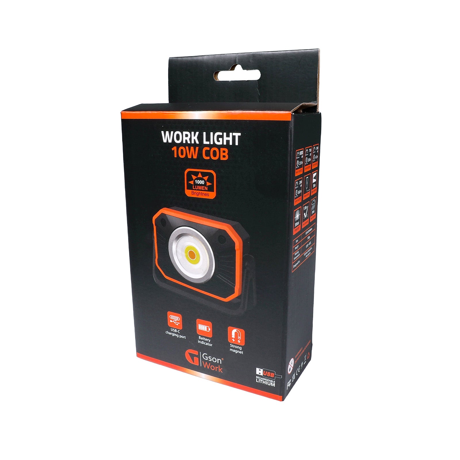 Work Light 10W COB – Kraftfull arbetslampa med 1000 lumen