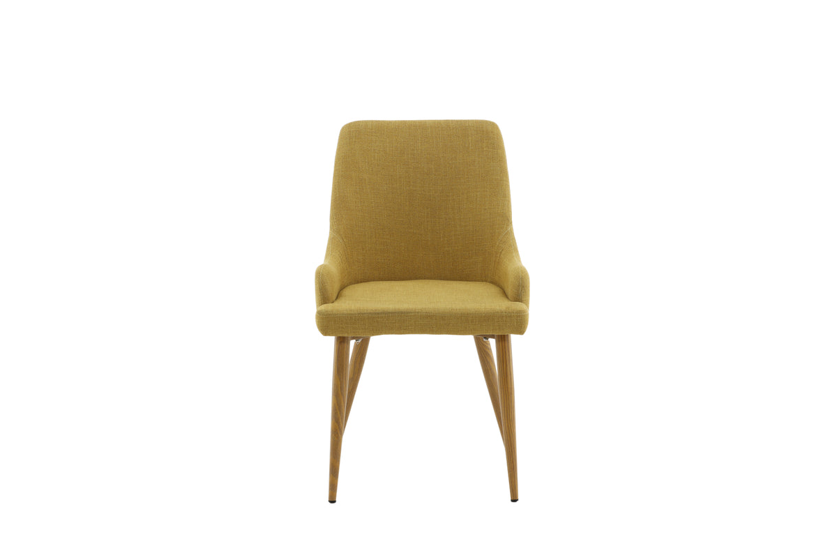 Plaza Dining Chair 2-pack Mustard