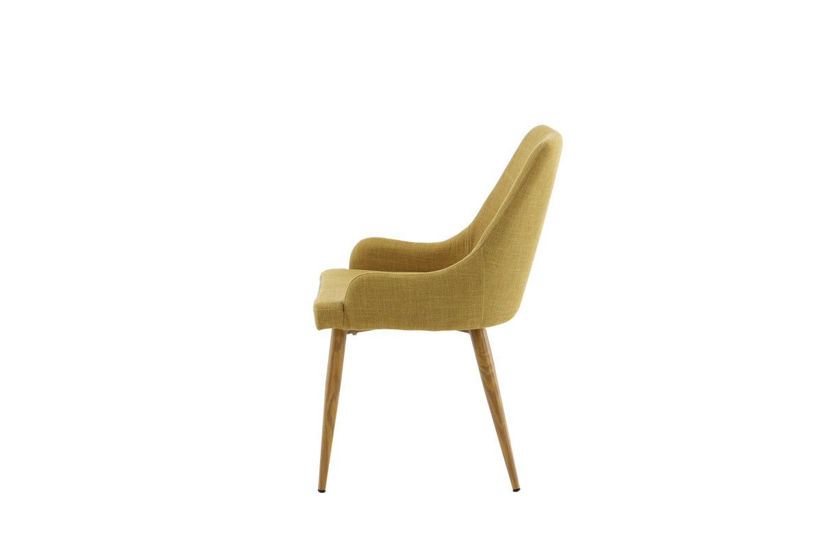 Plaza Dining Chair 2-pack Mustard