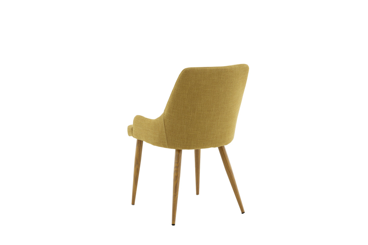 Plaza Dining Chair 2-pack Mustard