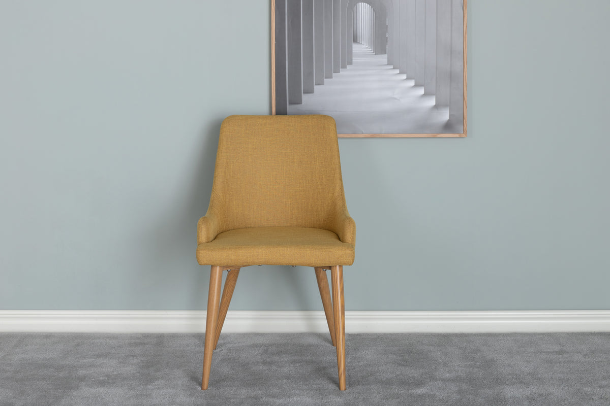 Plaza Dining Chair 2-pack Mustard