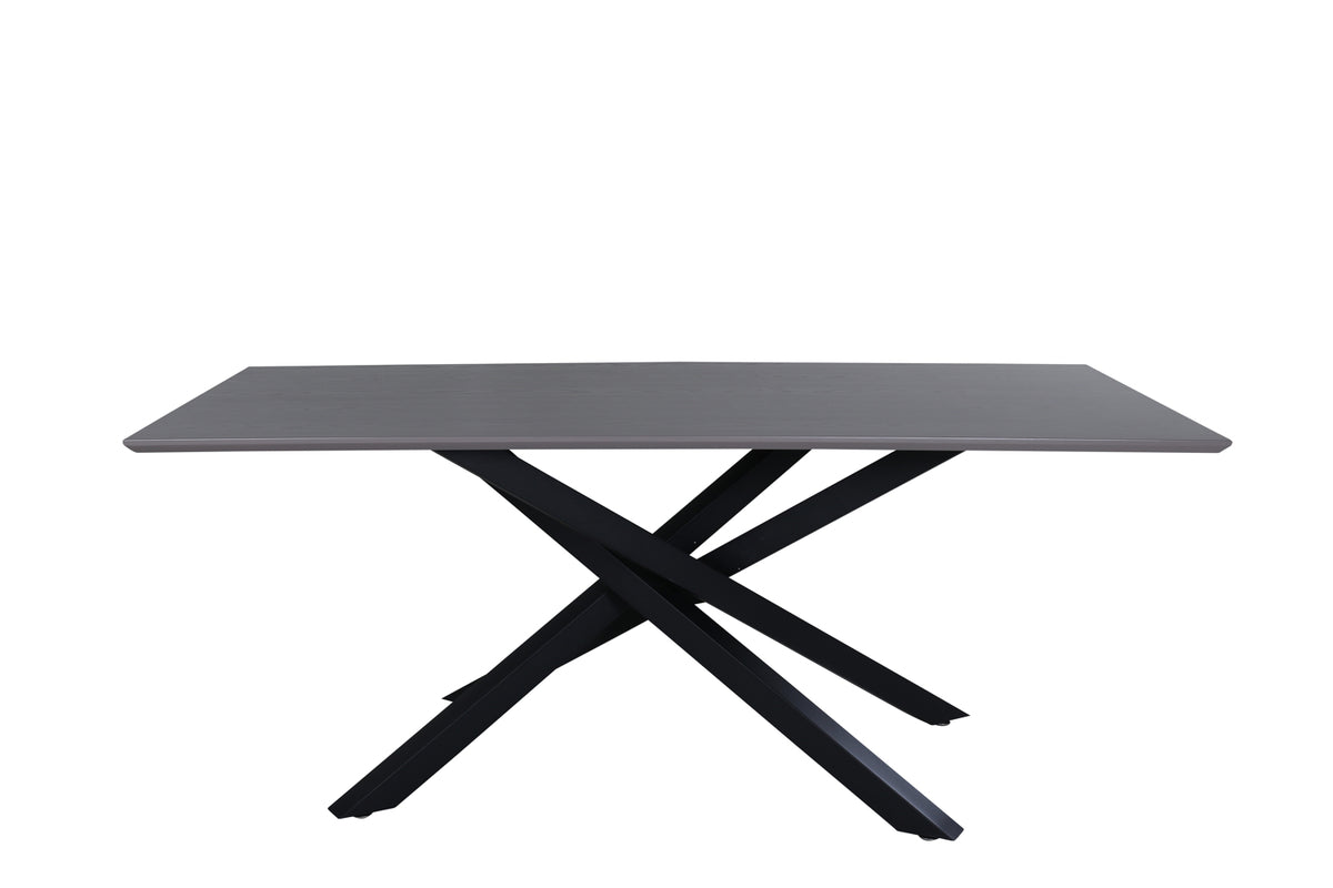 Piazza Rectangular Dining Table 180 x 90 Black