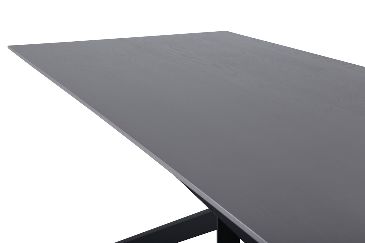 Piazza Rectangular Dining Table 180 x 90 Black