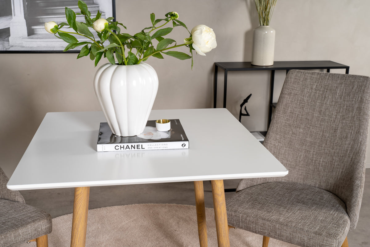 Polar Rectangular Dining Table 80 x 80 White