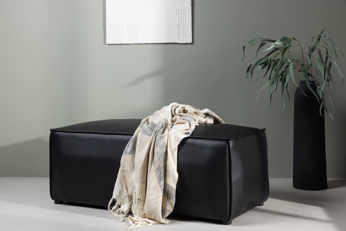Palermo Pouf 119 x 47 x 59 Black