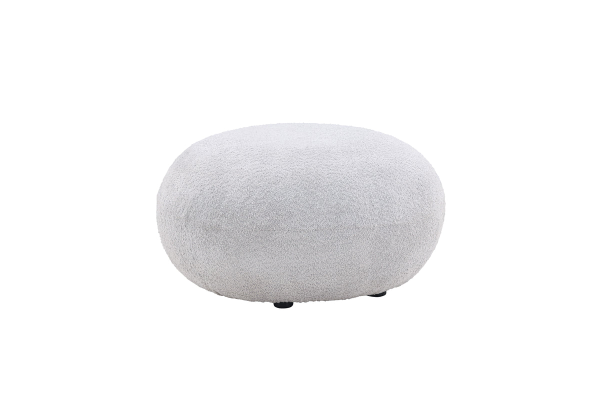 Bologna Pouf 74 x 40 x 74 Light Grey
