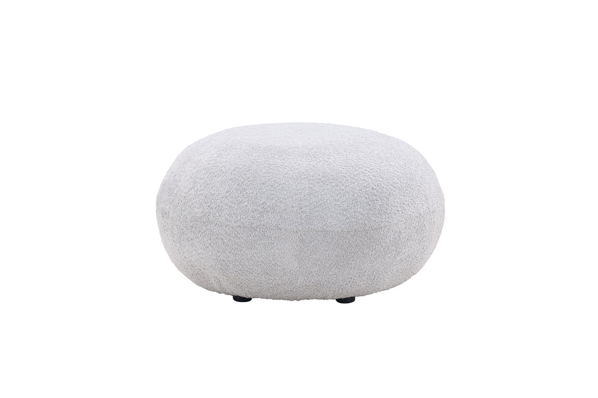 Bologna Pouf 74 x 40 x 74 Light Grey