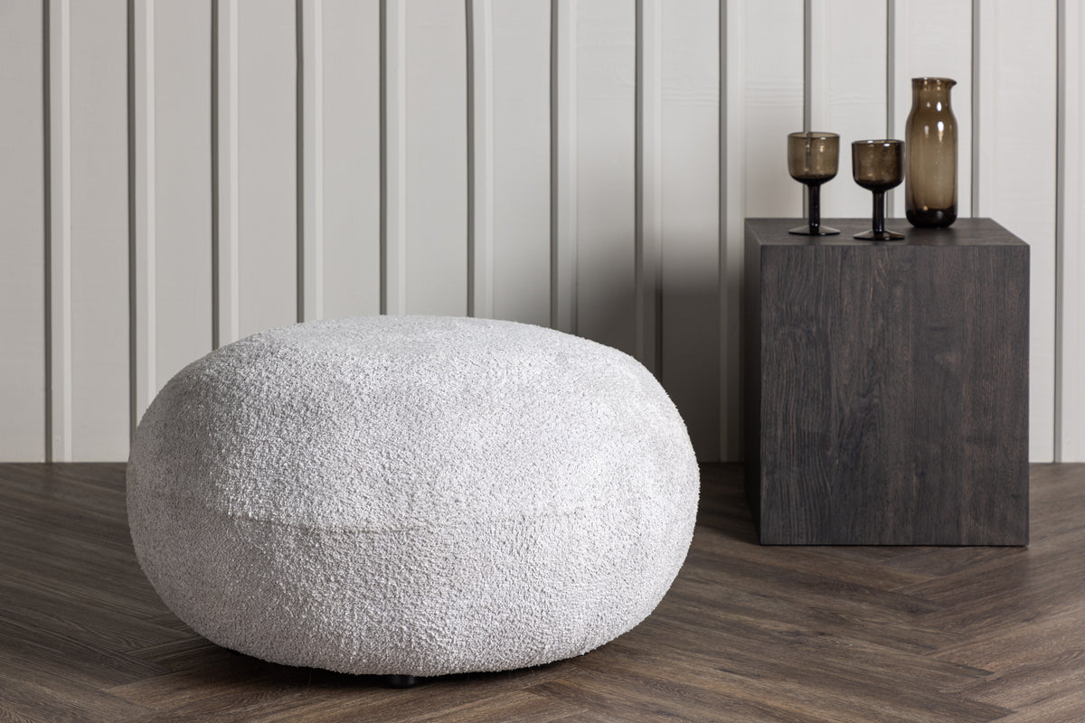 Bologna Pouf 74 x 40 x 74 Light Grey