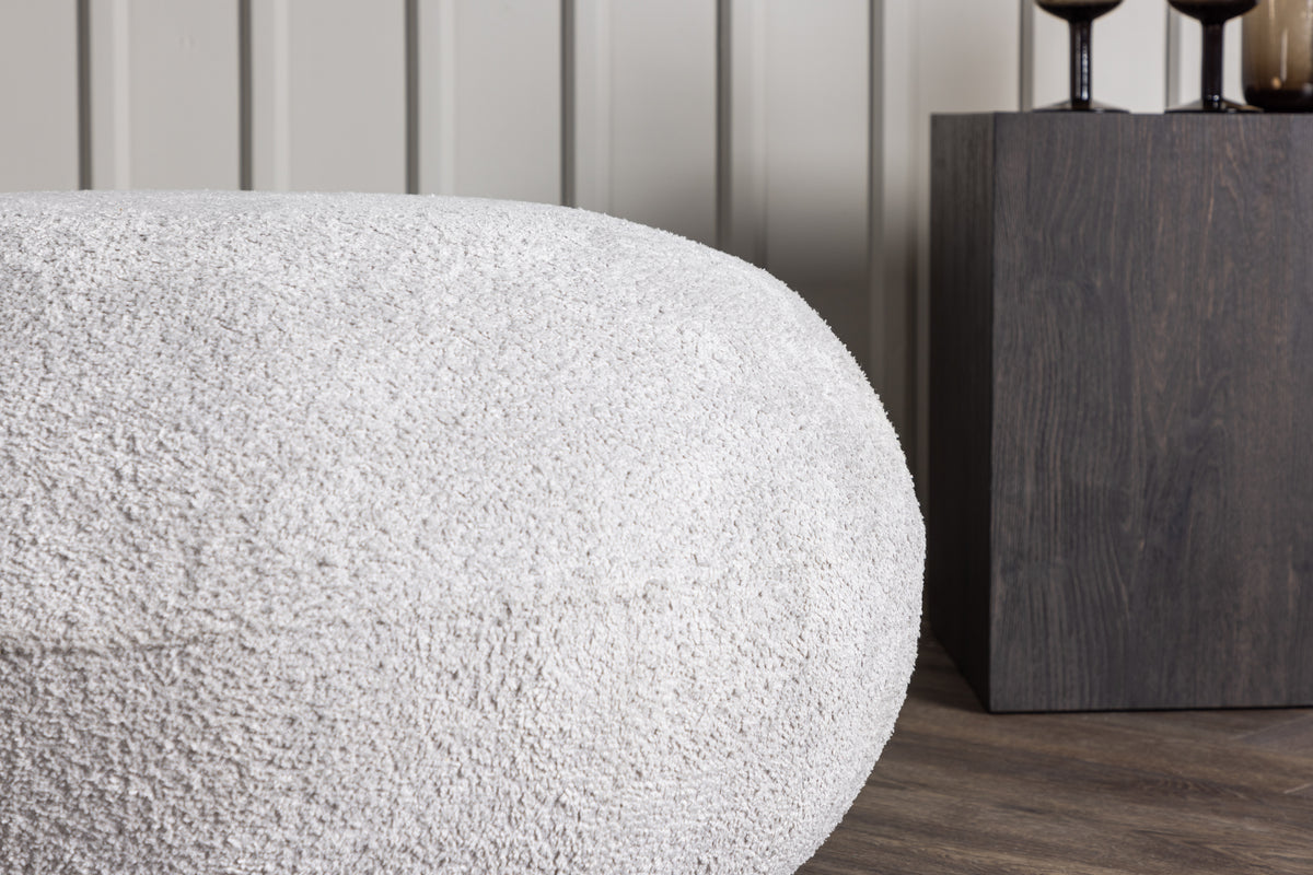 Bologna Pouf 74 x 40 x 74 Light Grey