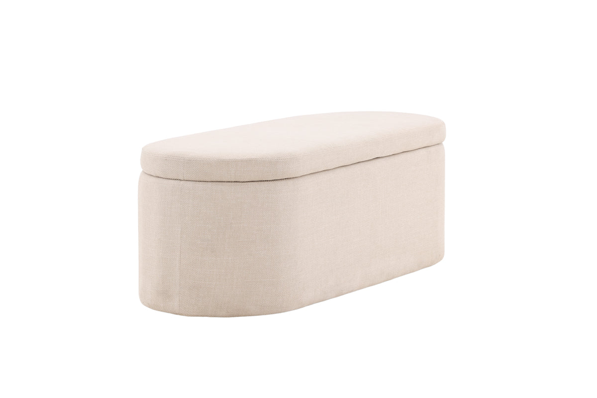 Potenza Ottoman 130 x 47 x 50 Offwhite