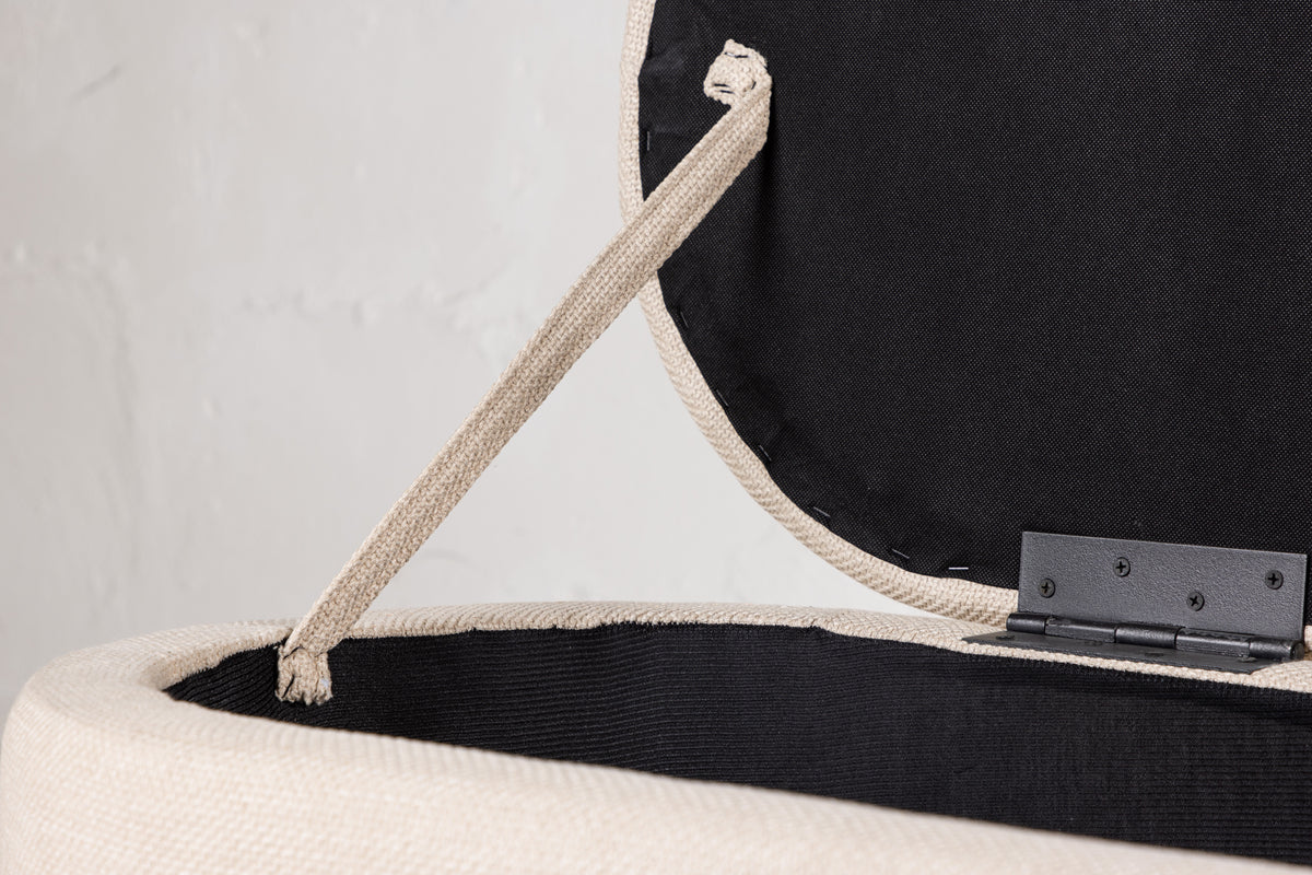 Potenza Ottoman 130 x 47 x 50 Offwhite