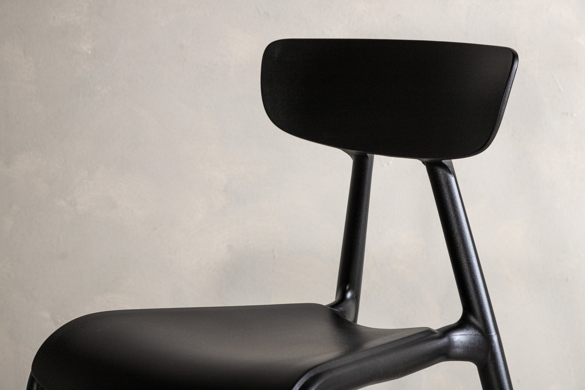 Dining chairs 2-pack Black