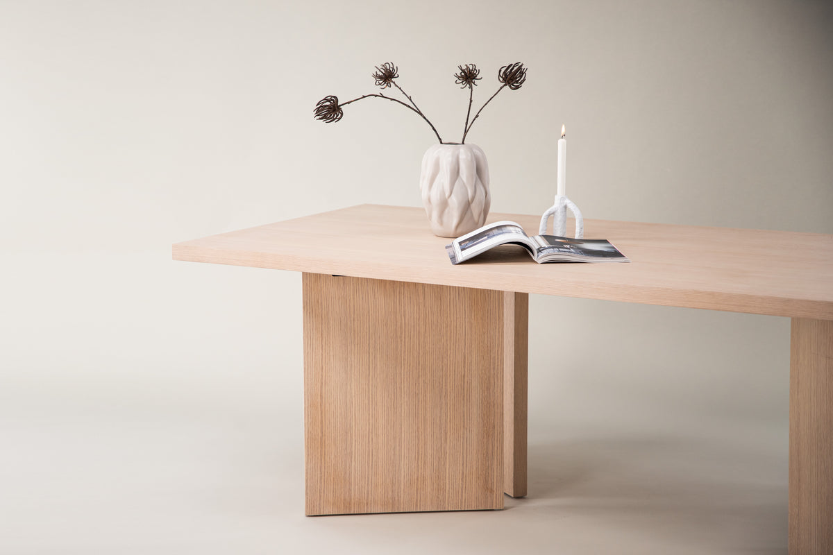 Bassholmen Rectangular Dining Table 240 x 100 Whitewash