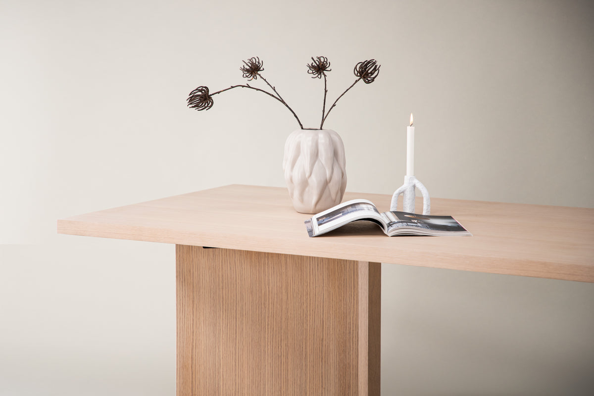 Bassholmen Rectangular Dining Table 240 x 100 Whitewash