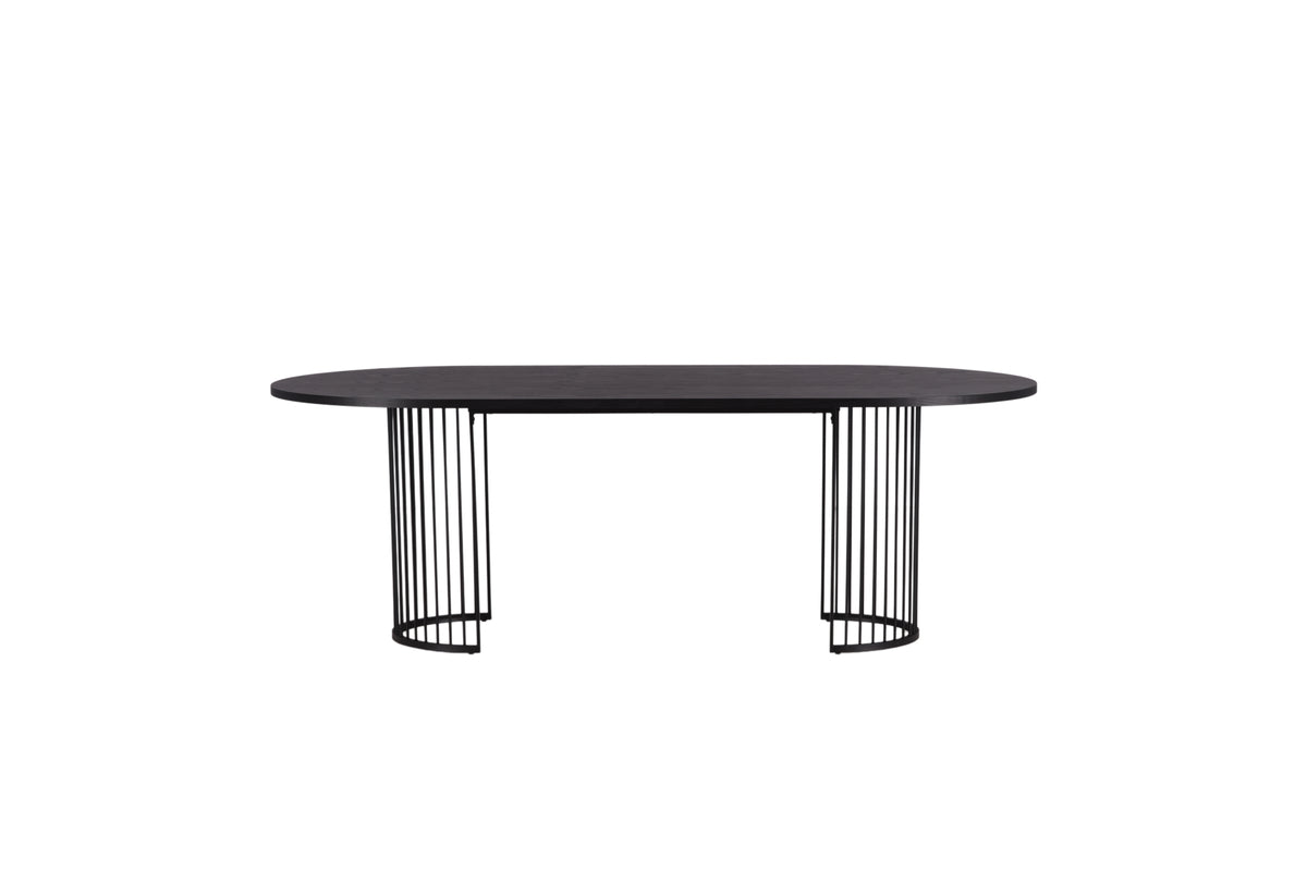 Hamneskär Oval Dining Table 220 x 110 Black