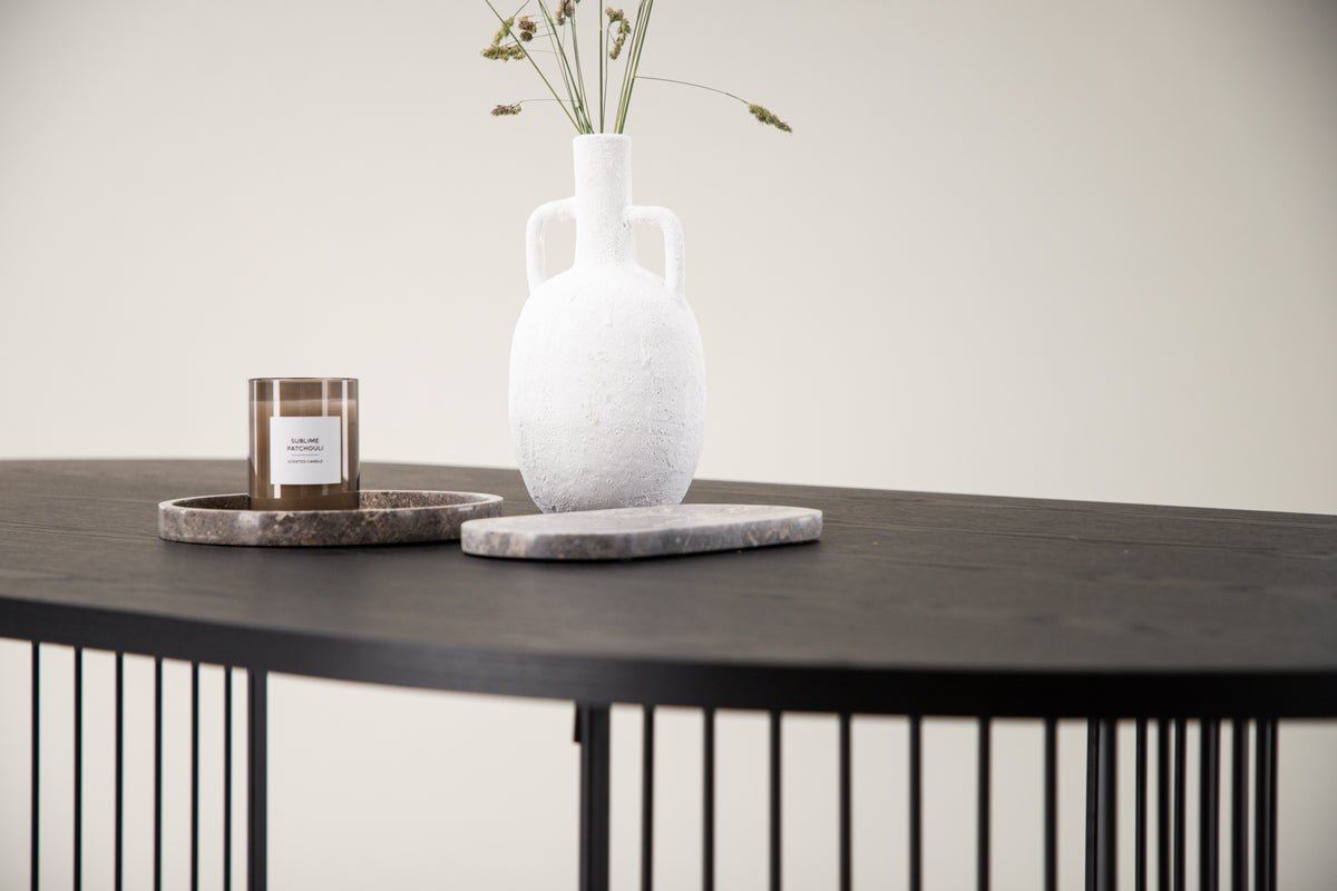 Hamneskär Oval Dining Table 220 x 110 Black