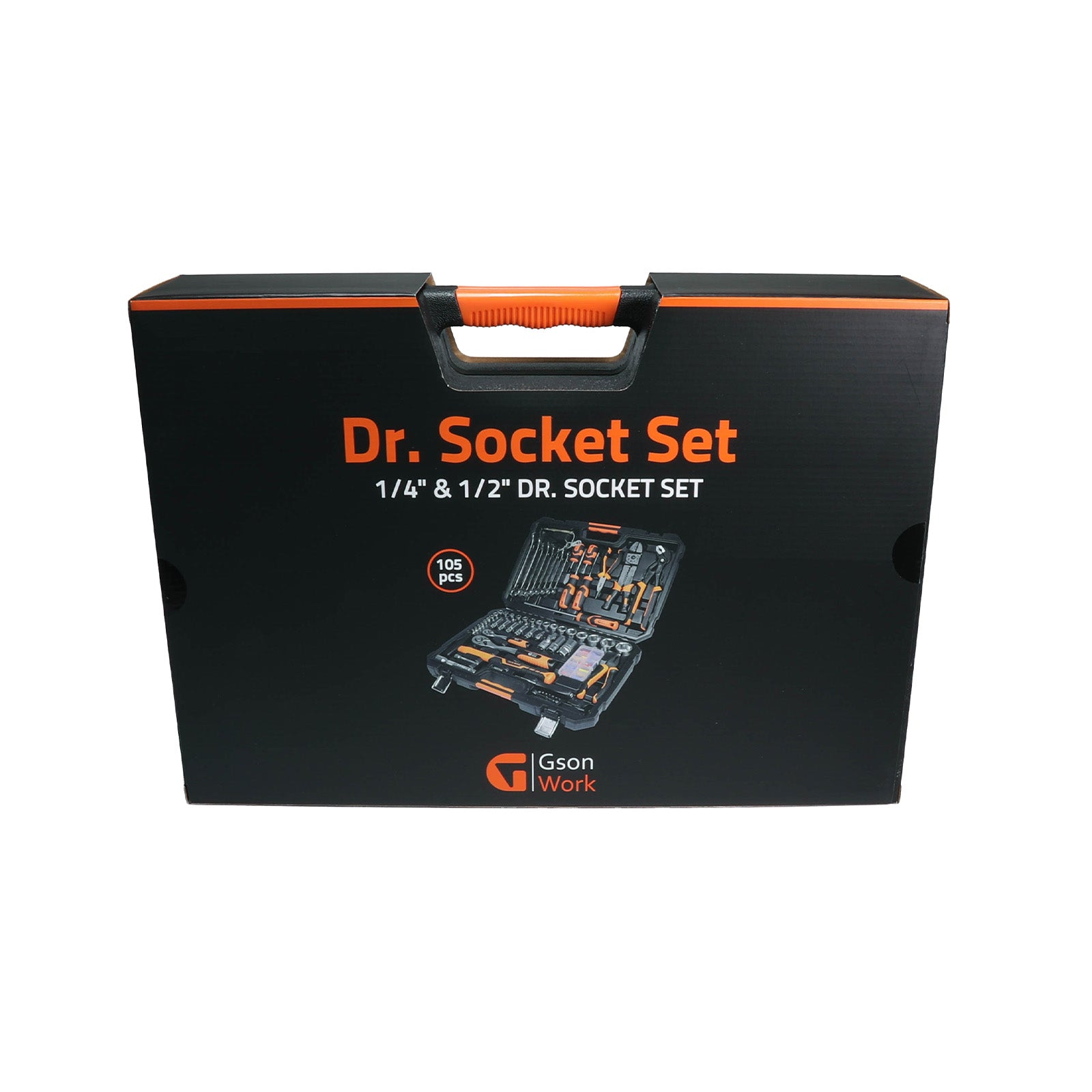 1/4" & 1/2" Dr. Socket Set 105 delar