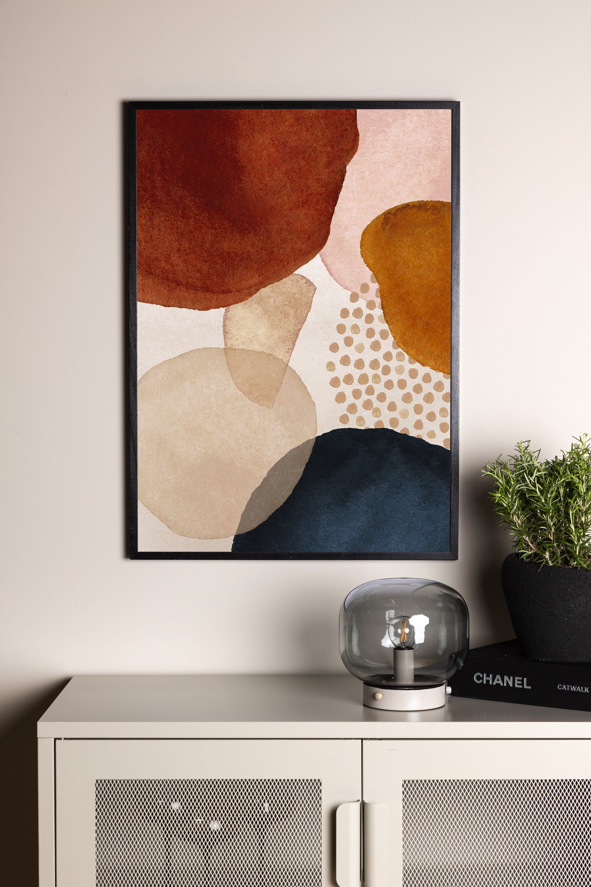 Circles Poster Beige
