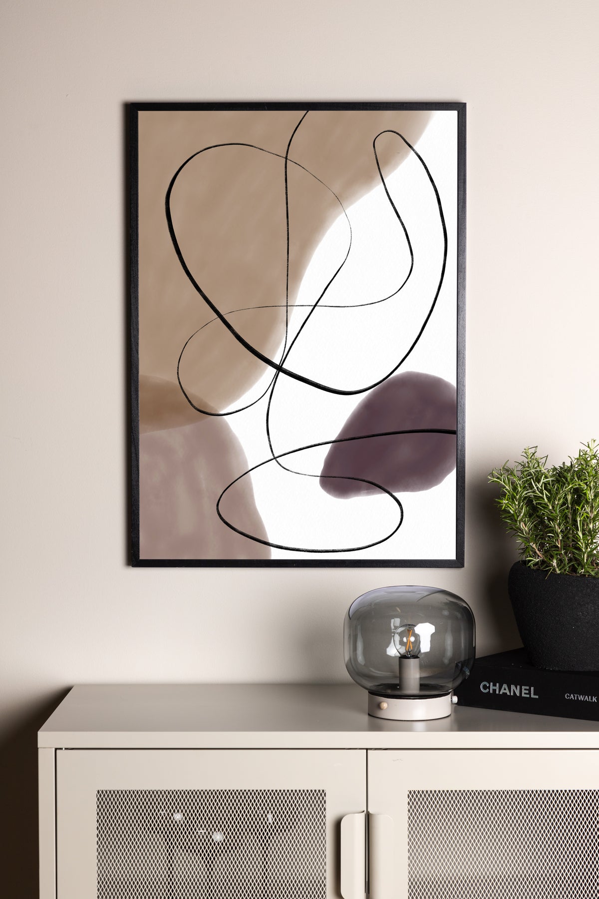 Lines Poster Beige