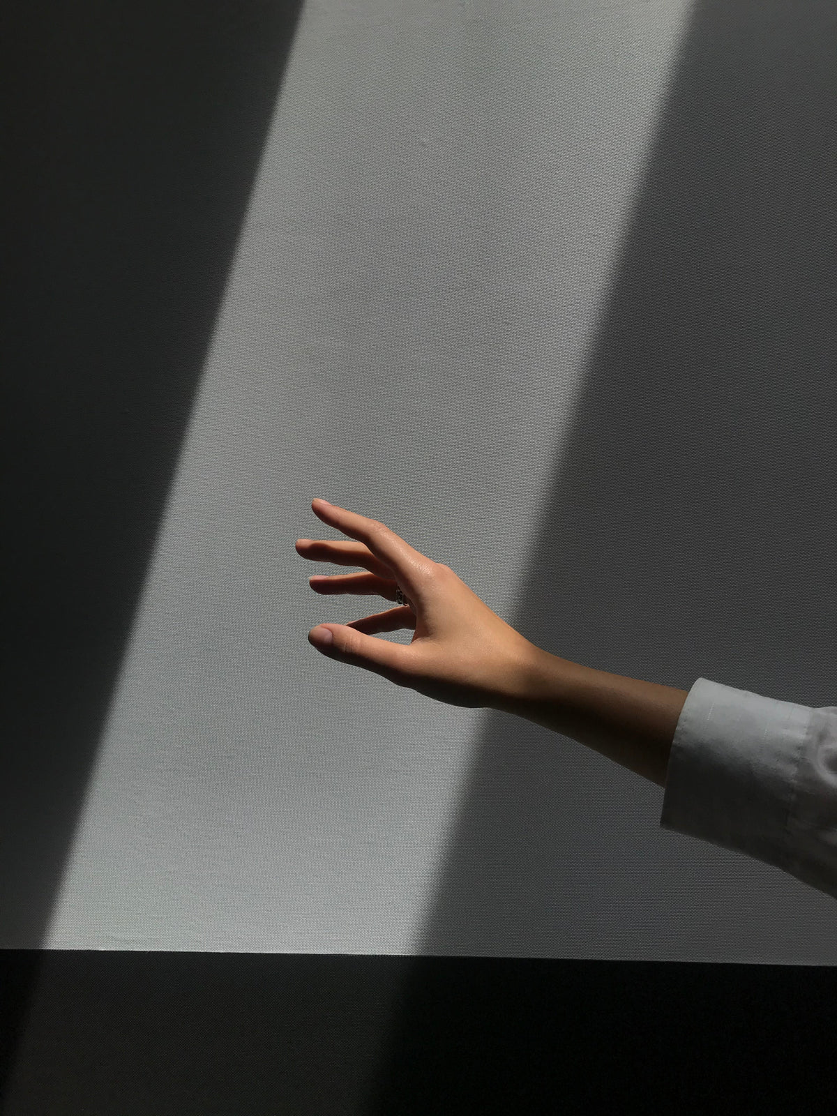 Reaching Hand Poster Grey