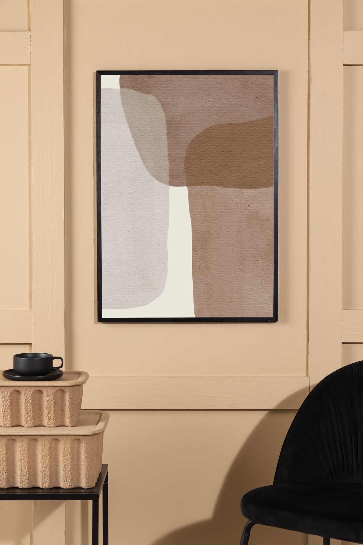 Squares Poster Beige