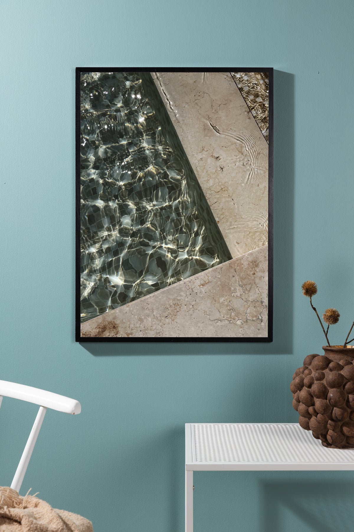 Pool Poster Beige