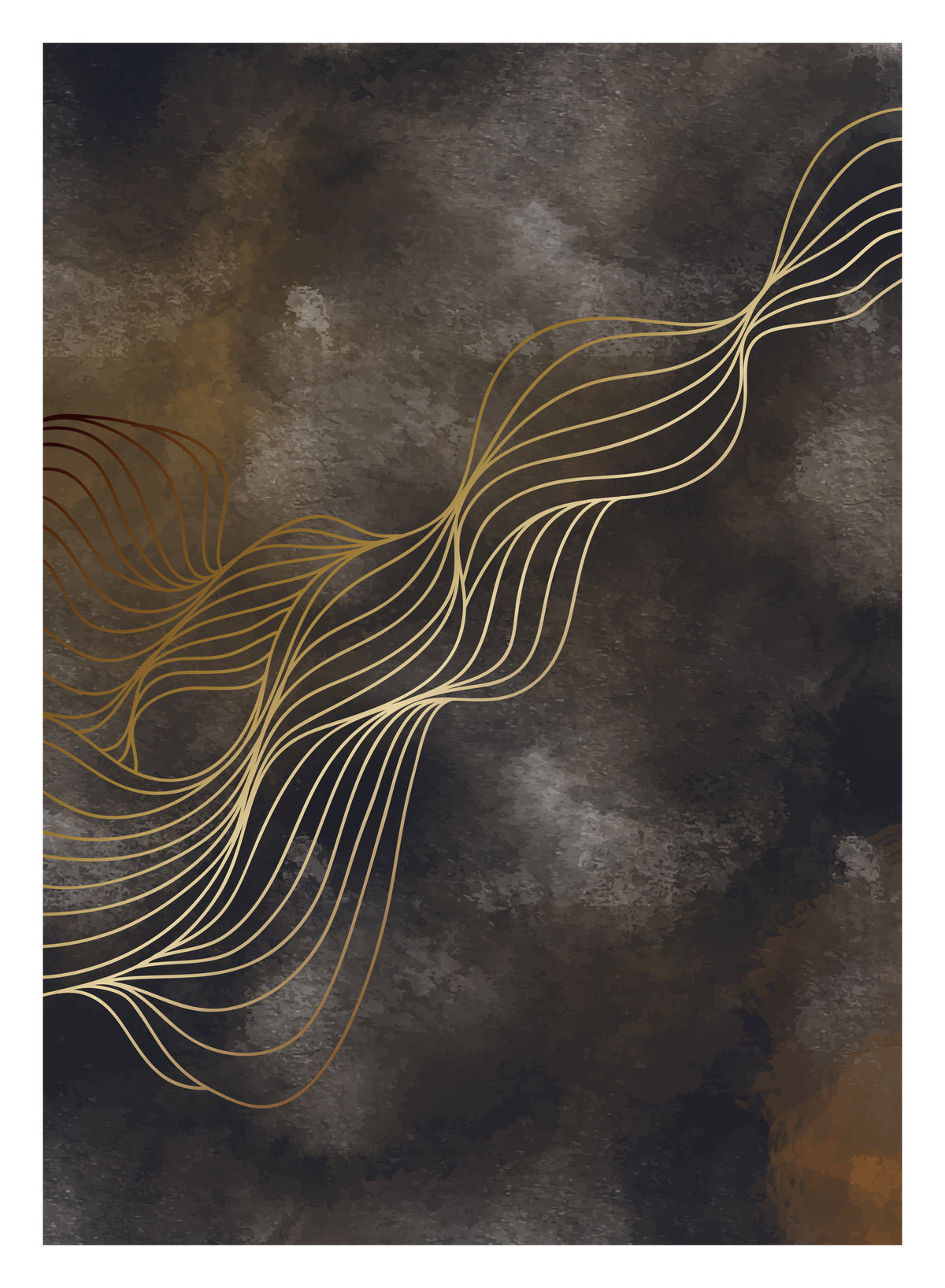 Wave Poster Multicolor