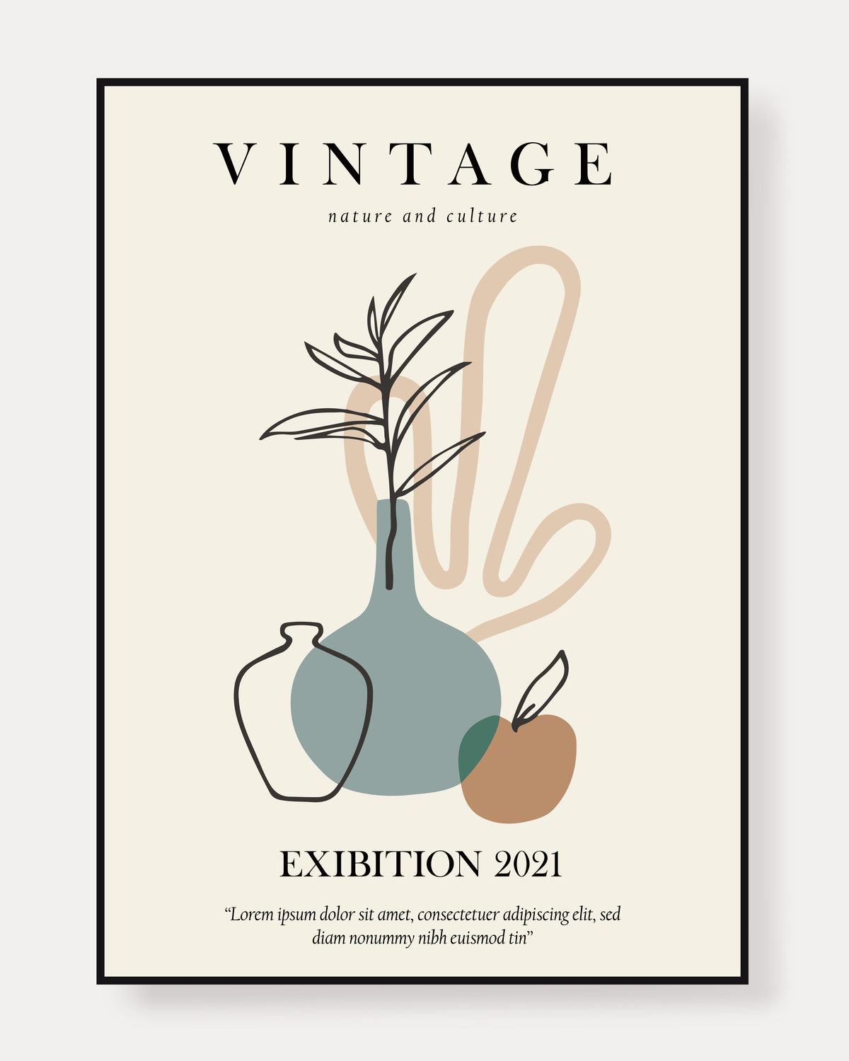 Vintage Poster Beige