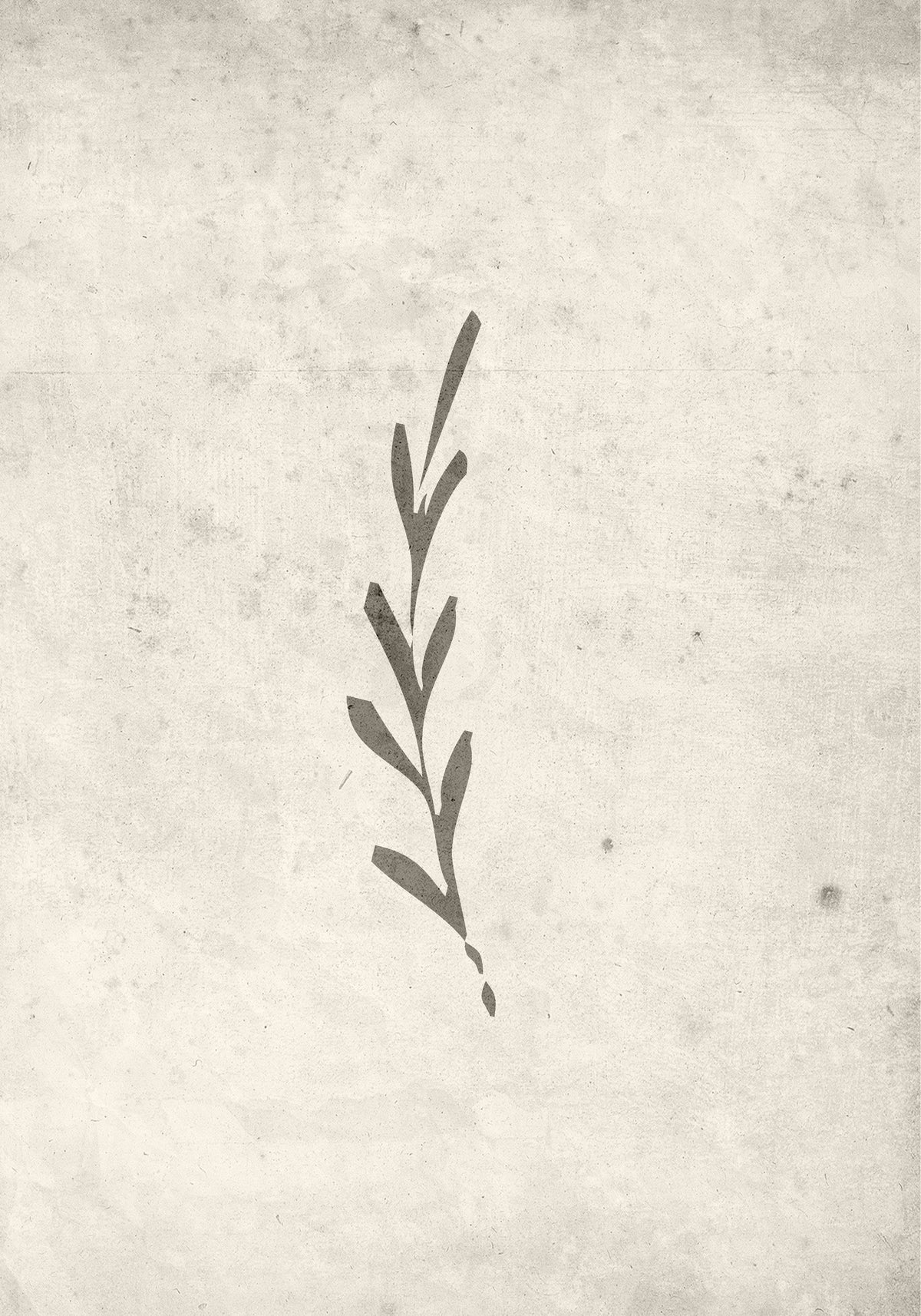 Autumn leaf Poster Beige