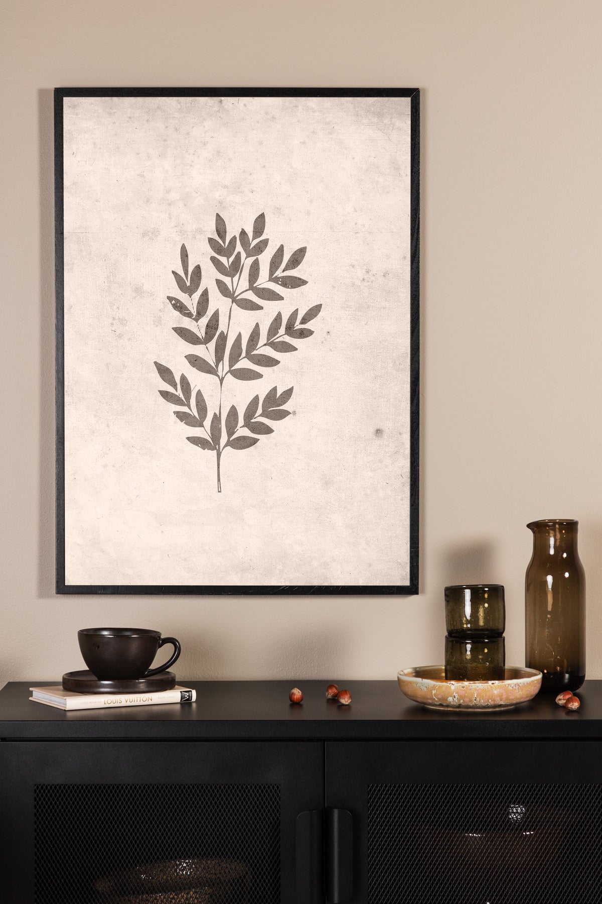 Spring leaf Poster Beige