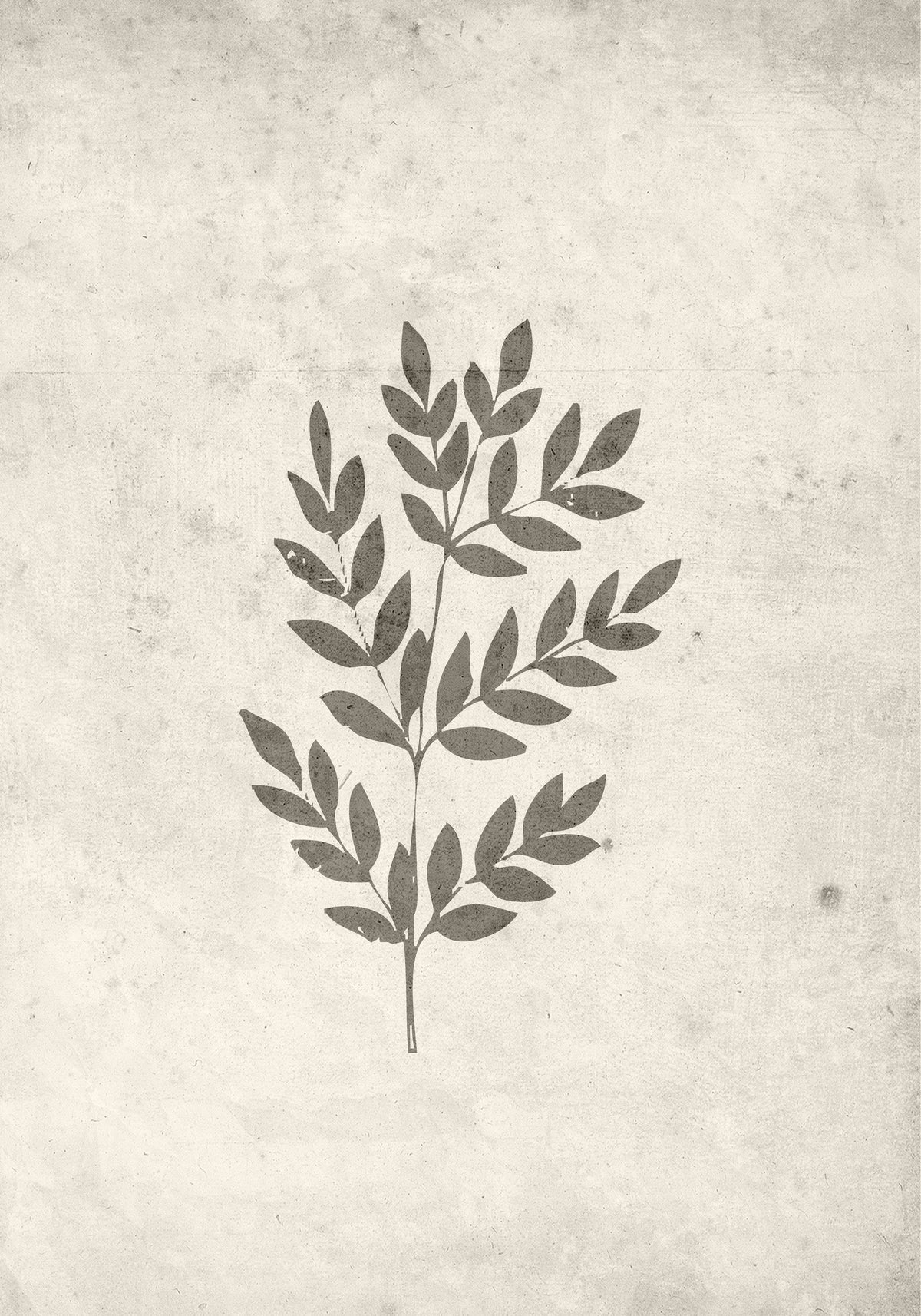 Spring leaf Poster Beige