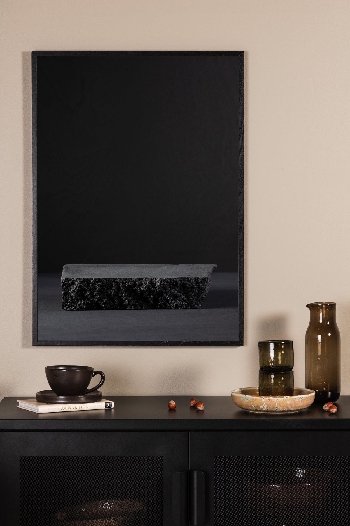 Black rock Poster Black