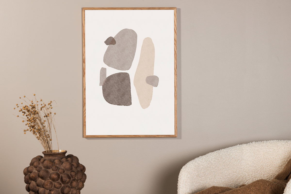 Shapes Poster Beige