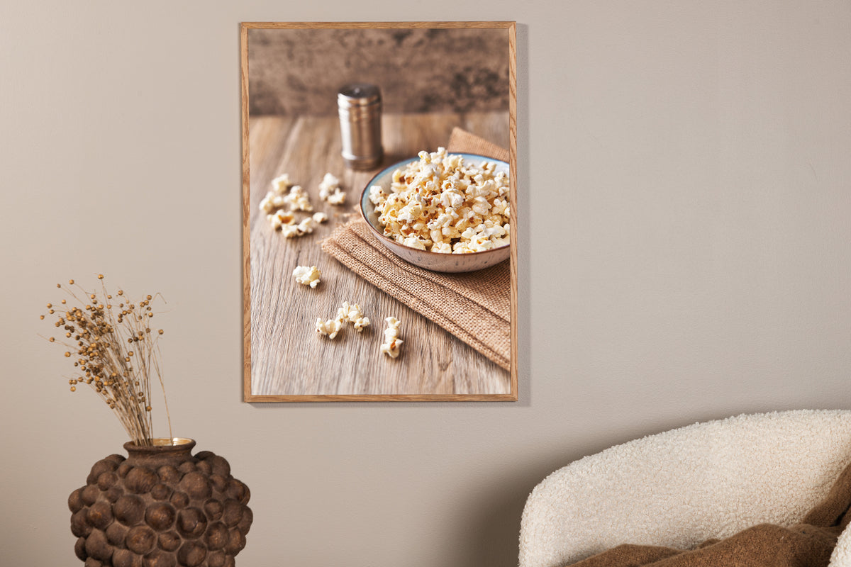 Popcorn Poster Beige