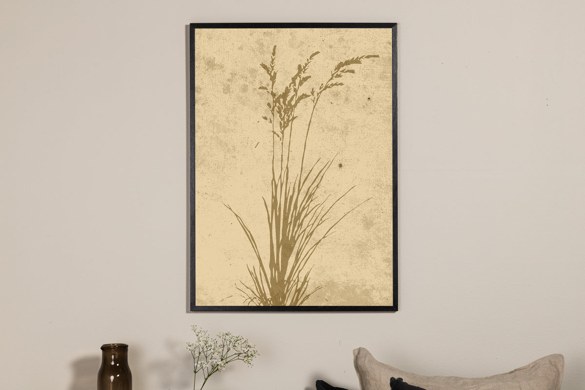 Plant art Poster Beige