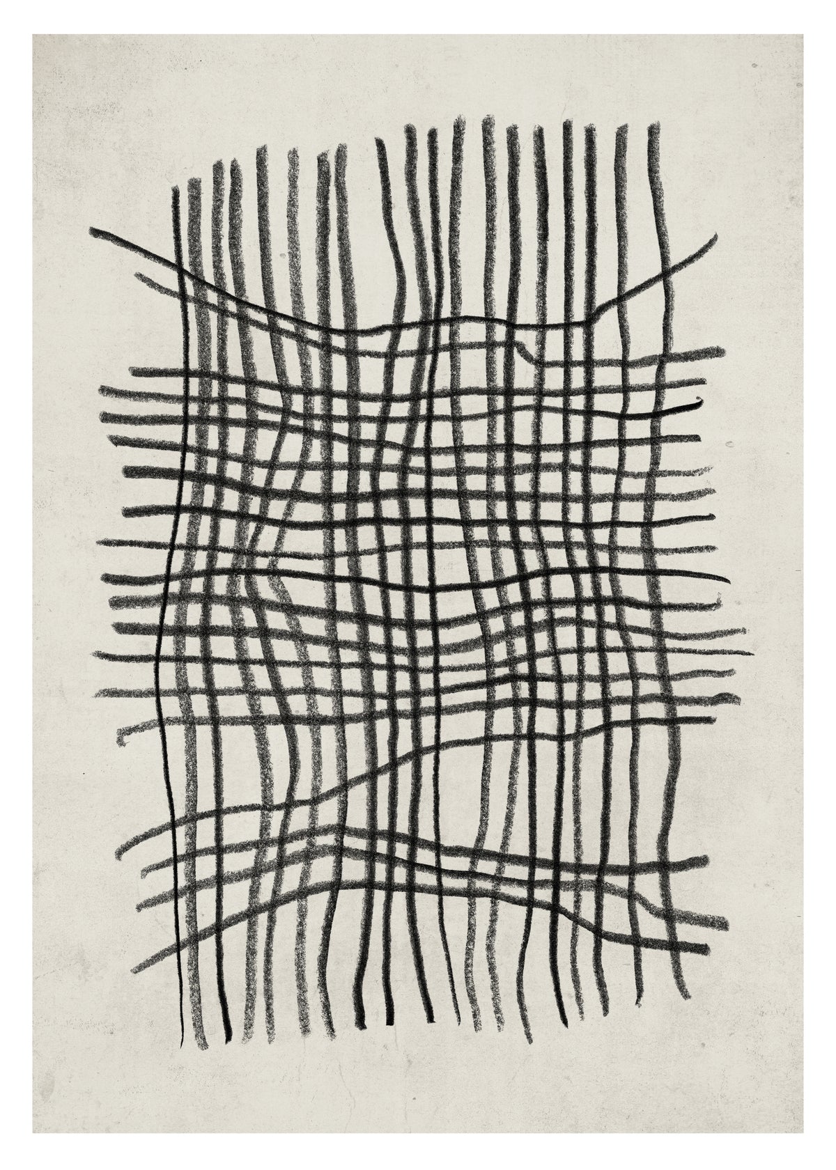 Linework Poster Beige