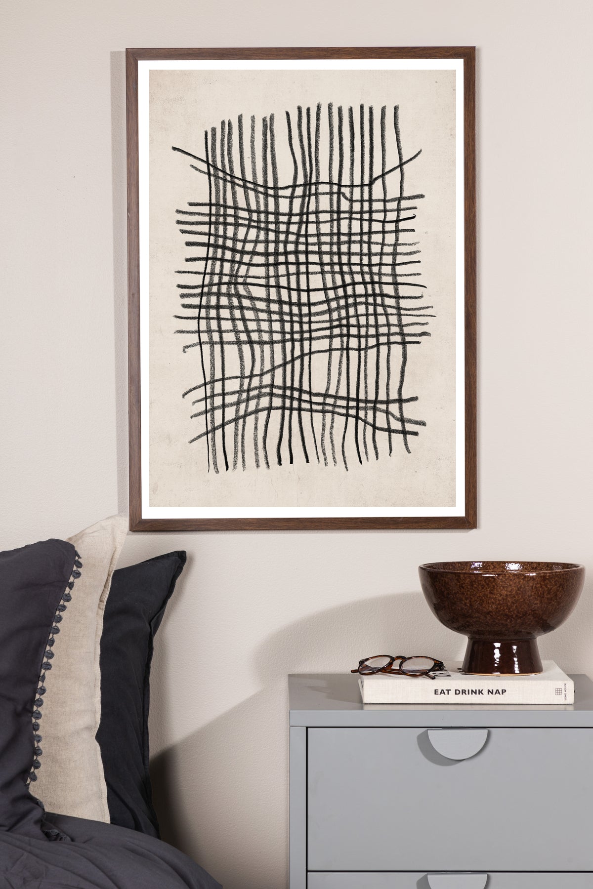 Linework Poster Beige